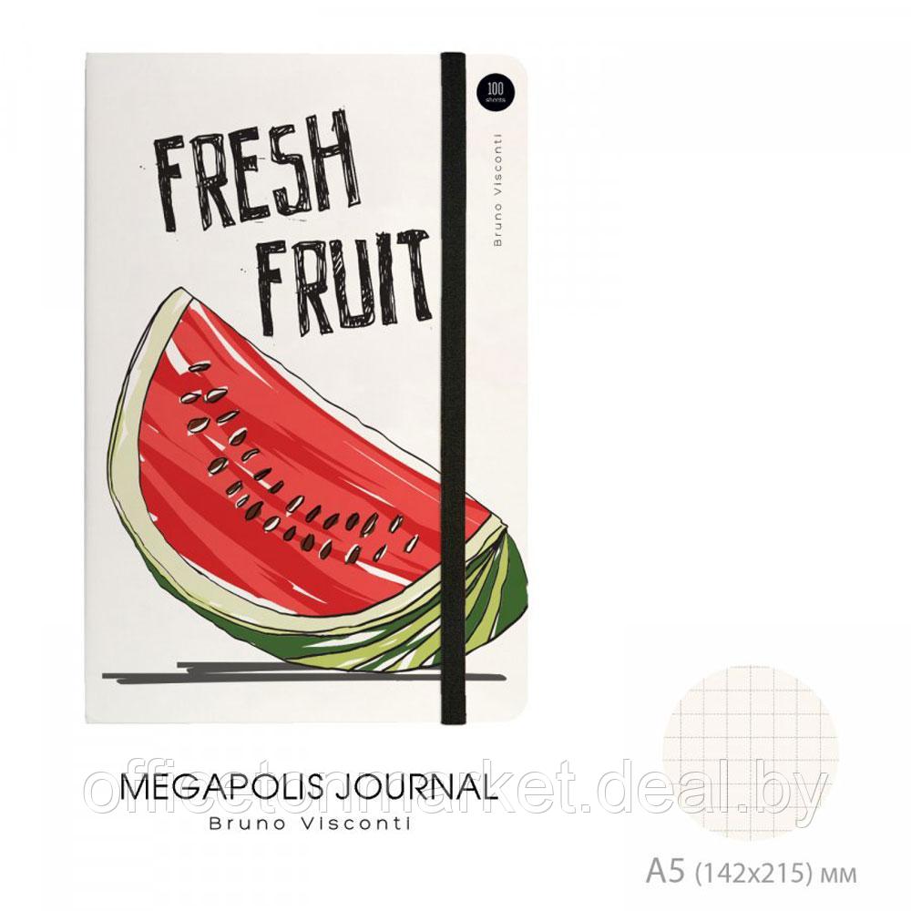 Блокнот "Megapolis Journal. Fresh & Fruity", A5, 100 листов, клетка, белый - фото 3 - id-p199530604