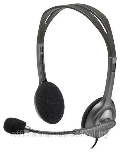 Наушники с микрофоном Logitech "Stereo Headset H111" - фото 1 - id-p199279964
