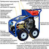 Каналопромывочное оборудование Посейдон ВНА-Б-200-40, давление 200 бар 2400 л/мин