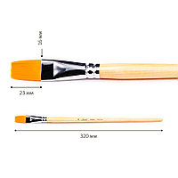 Синтетика плоская длинная ручка пропитанная лаком Сонет №16