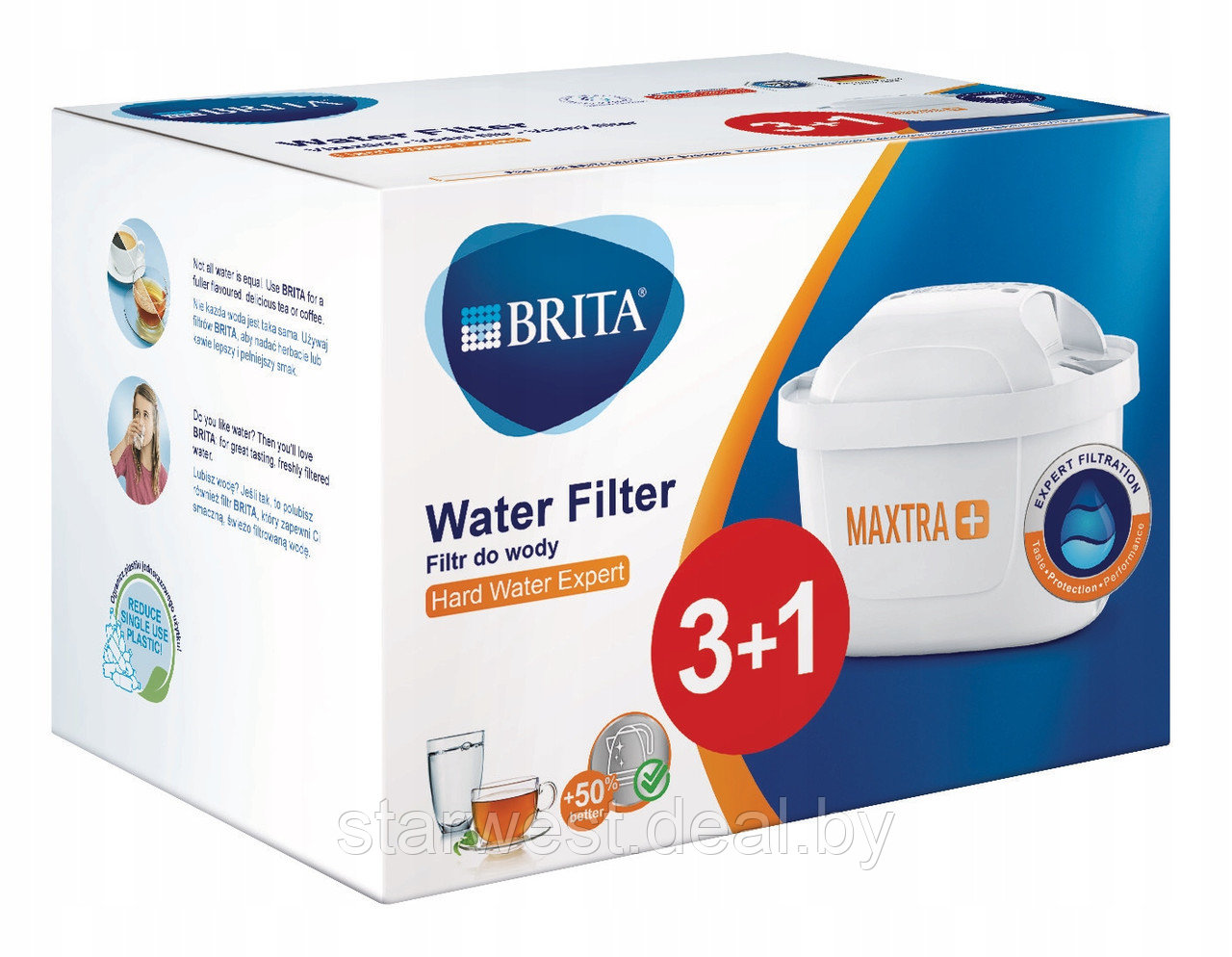 Brita Maxtra+ Жесткость 4 шт. Картриджи / фильтры для очистки жесткой воды для кувшинов Брита - фото 1 - id-p199536405