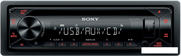 CD/MP3-магнитола Sony CDX-G1301U - фото 1 - id-p199535127