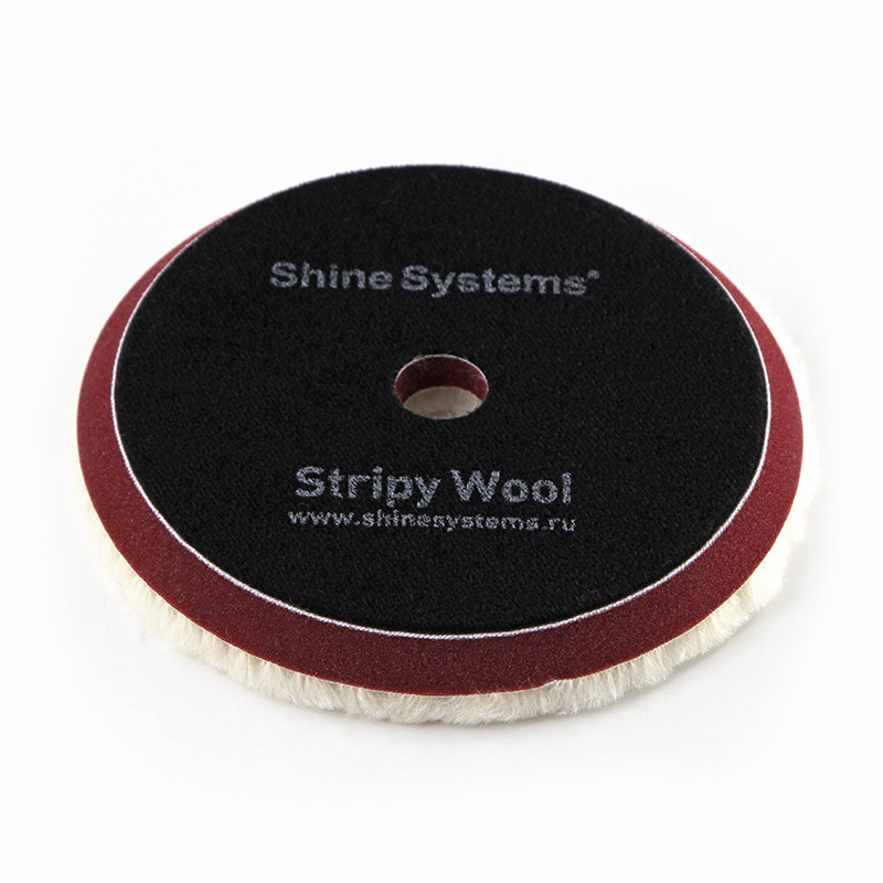 Stripy Wool Pad - Полировальный круг из стриженого меха | Shine Systems | 155мм - фото 2 - id-p177905525