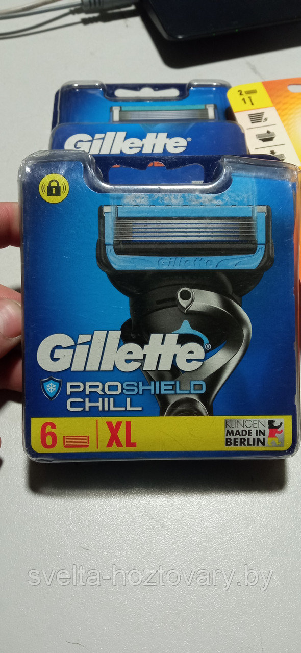 Cменные кассеты для бритья Gillette Fusion 5 Proshield Chill 6 шт. ОРИГИНАЛ!!! - фото 3 - id-p199537244
