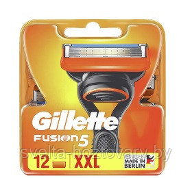 Сменные кассеты для бритья Gillette Fushion (12шт) ОРИГИНАЛ!!! - фото 1 - id-p199546475