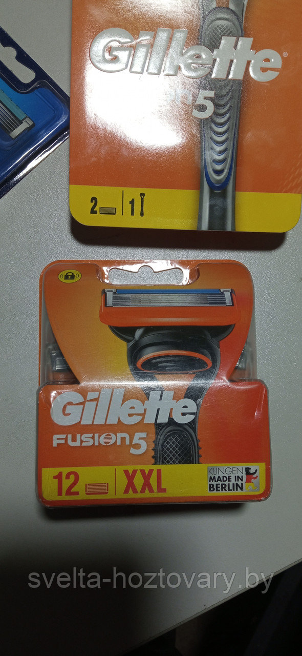 Сменные кассеты для бритья Gillette Fushion (12шт) ОРИГИНАЛ!!! - фото 3 - id-p199546475