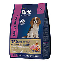 "Brit" Premium Dog Adult Small с курицей для взрослых собак мелких пород 1кг