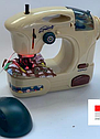 Игровой набор Швейная машинка, Игрушечная детская швейная машинка на батарейках Mini, 6706A щ, фото 2