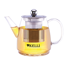 Заварочный стеклянный чайник Kelli  - KL-3098 0.6