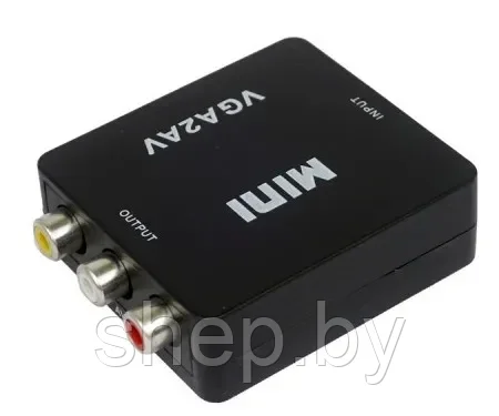 Переходник Конвертер Live Power VGA - AV (3RCA) H130 Mini чёрный АДАПТЕР, ПРЕОБРАЗОВАТЕЛЬ, питание от USB - фото 3 - id-p199548745
