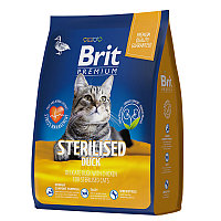 "Brit" Premium Cat Sterilized Duck & Chicken с уткой и курицей для взрослых стерилизованных кошек 400г