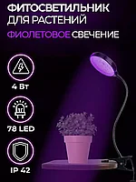 Фитолампа-светильник для выращивания растений круглая LED Grow Light