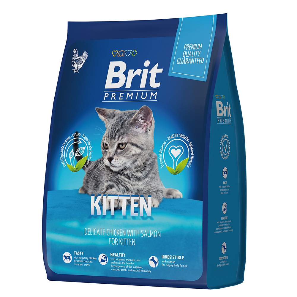"Brit" Premium Cat Kitten с курицей для котят 2кг - фото 1 - id-p199548896