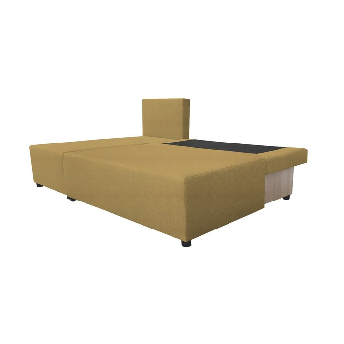 Угловой диван «Алиса», еврокнижка, велюр bingo, цвет mustard - фото 2 - id-p199550138