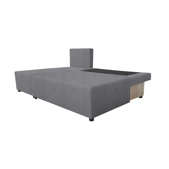 Угловой диван «Алиса», еврокнижка, рогожка solta, цвет grey - фото 2 - id-p199550150