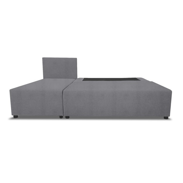 Угловой диван «Алиса», еврокнижка, рогожка solta, цвет grey - фото 5 - id-p199550150