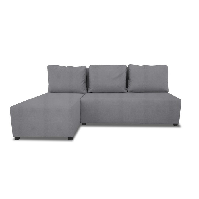 Угловой диван «Алиса», еврокнижка, рогожка solta, цвет grey - фото 6 - id-p199550150