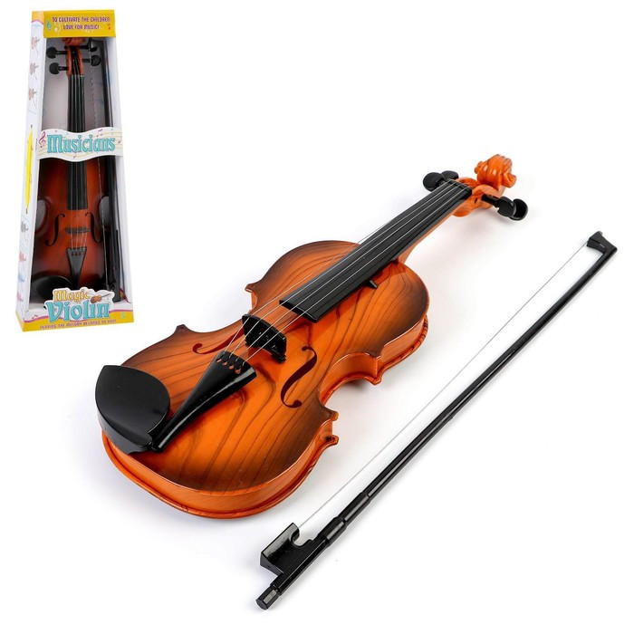 Игрушка музыкальная «Скрипка. Маэстро», звуковые эффекты, цвет коричневый - фото 1 - id-p199549990