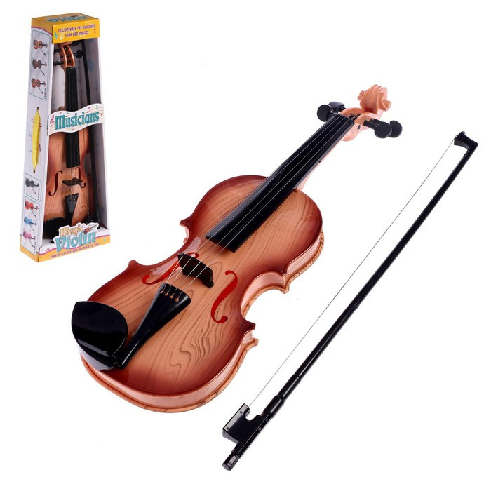 Игрушка музыкальная «Скрипка. Маэстро», звуковые эффекты, цвет светло-коричневый - фото 1 - id-p199549991