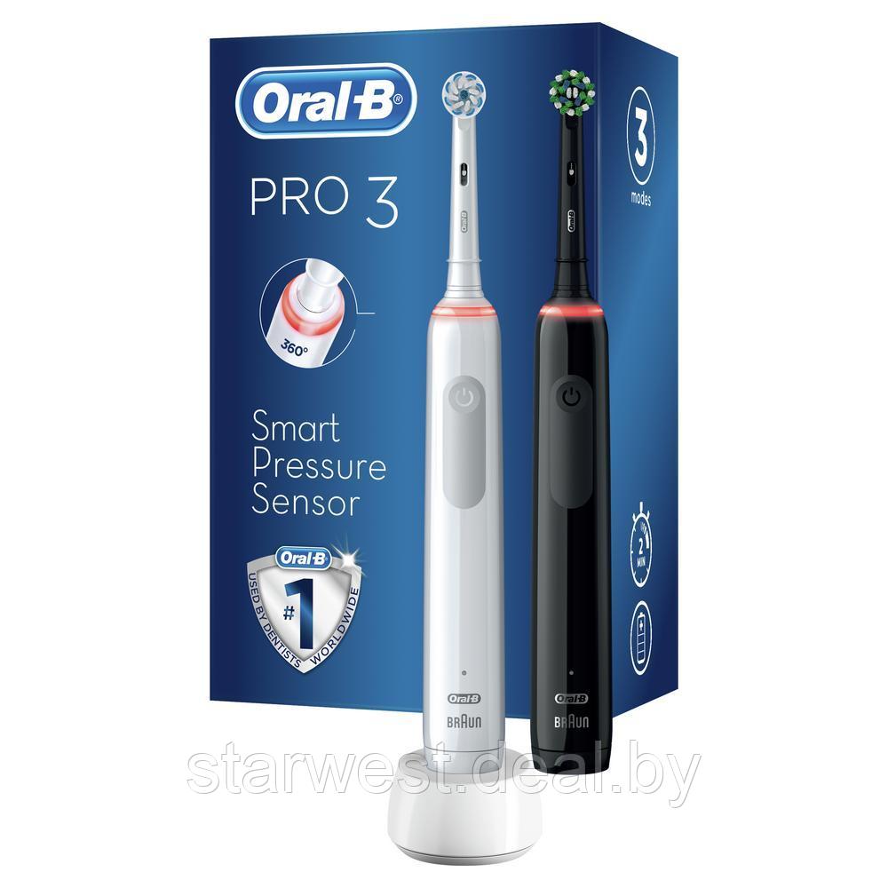Oral-B Braun PRO 3 3900 DUO Набор электрических зубных щеток D505.523.3H - фото 2 - id-p178736879