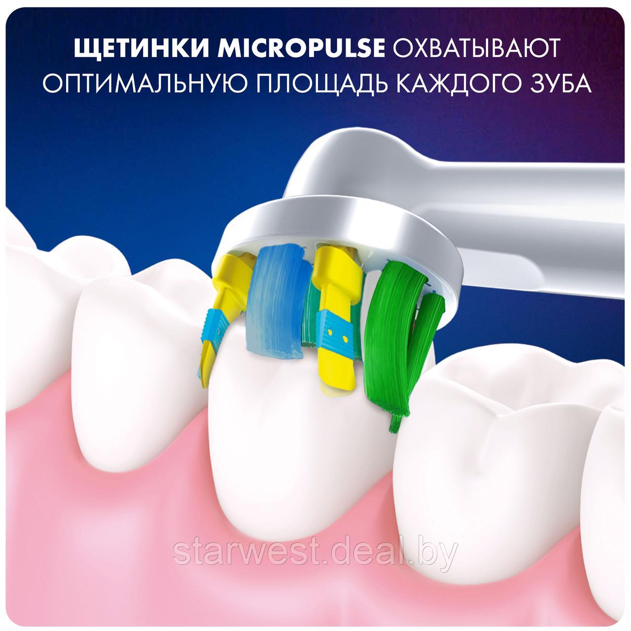 Oral-B Braun Floss Action 4 шт. Насадки для электрических зубных щеток EB25RB-4 - фото 2 - id-p199550690