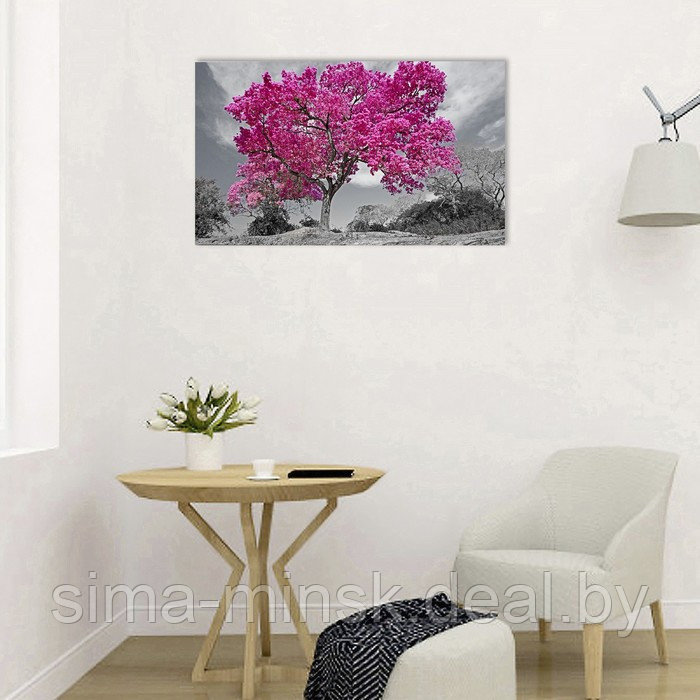 Картина на холсте "Цветущее дерево" 60*100 см - фото 3 - id-p199551126