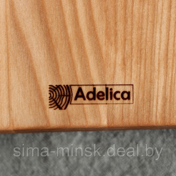 Доска разделочная для подачи и сервировки Adelica, 25×22×1,8 см, берёза - фото 5 - id-p199564413