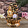Фонтан настольный полистоун 220В "Будда у скалы с чашами" 30х21х21 см, фото 2