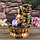 Фонтан настольный полистоун 220В "Будда у скалы с чашами" 30х21х21 см, фото 3
