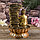 Фонтан настольный полистоун 220В "Будда у скалы с чашами" 30х21х21 см, фото 5
