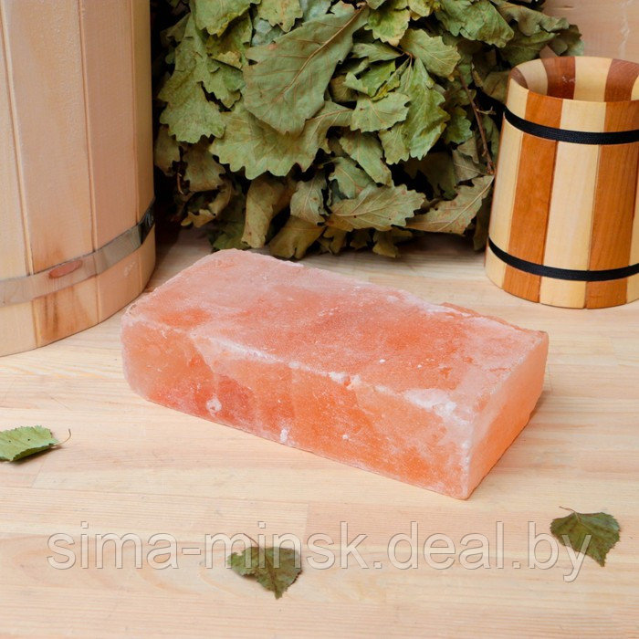 Кирпич из гималайской соли, шлифованный, 20х10х5 см, "Добропаровъ" - фото 1 - id-p199563320