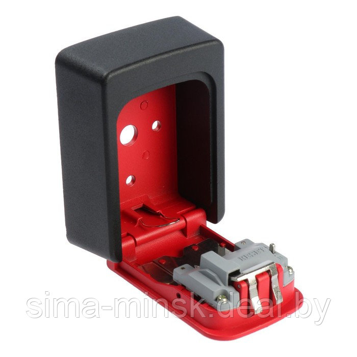 Сейф-ключница кодовая ТУНДРА, металлическая , усиленная, красный - фото 6 - id-p199551502