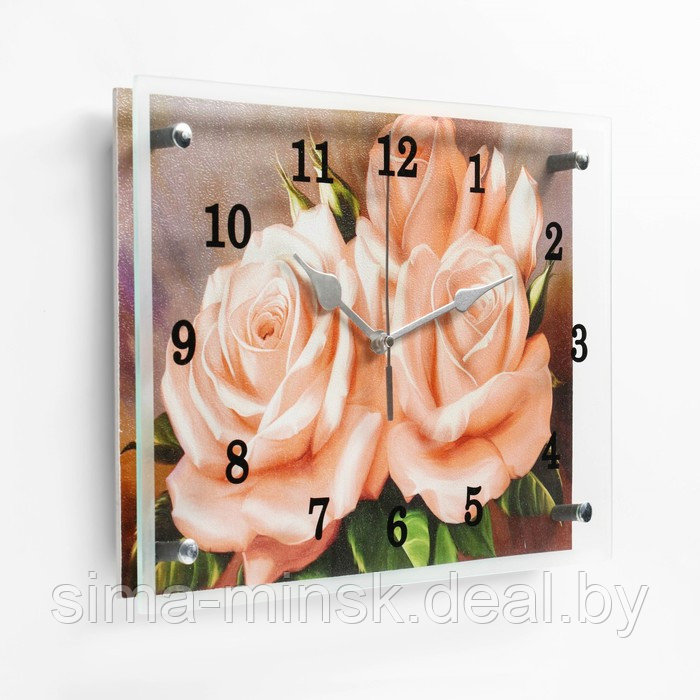 Часы настенные, серия: Цветы, "Розы" 25х35см - фото 3 - id-p199556001