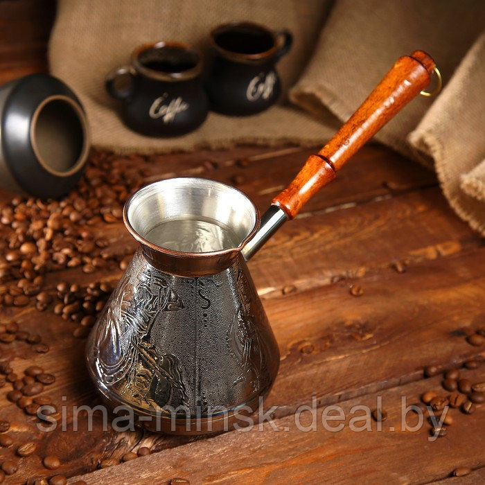 Турка для кофе медная «Русский Дух», 0,75 л - фото 1 - id-p199564091