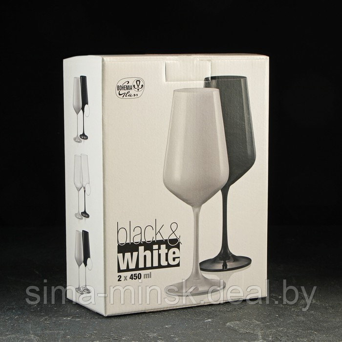 Набор бокалов для вина «Сандра», 450 мл, 2 шт, цвет белый - фото 3 - id-p199565942