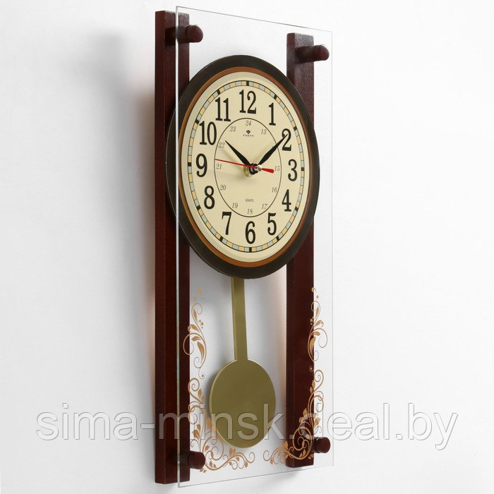 Часы настенные с маятником "Лоза", плавный ход - фото 2 - id-p199553852