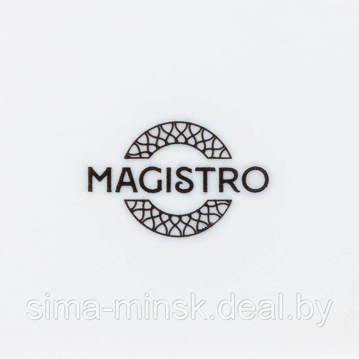 Салатник фарфоровый Magistro Argos, 1,4 л, 20×9 см, цвет белый - фото 6 - id-p199561246