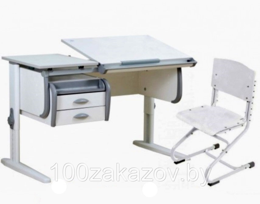 Столик (парта) регулируемый по высоте  ДЭМИ 25-03. Комплект  школьной мебели. Стол стул. 