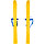 Комплект беговых лыж Цикл Олимпик-спорт Мишки с палками, фото 3