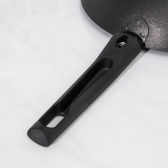 Сковорода Wok, d=26 см, съёмная ручка, антипригарное покрытие, цвет чёрный - фото 6 - id-p199589246