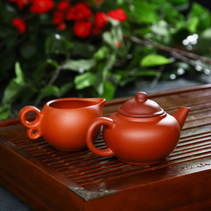 Набор для чайной церемонии керамический «Дракон», 10 предметов: 8 пиал 35 мл, чайник 200 мл, чахай 150 мл, - фото 4 - id-p199589528