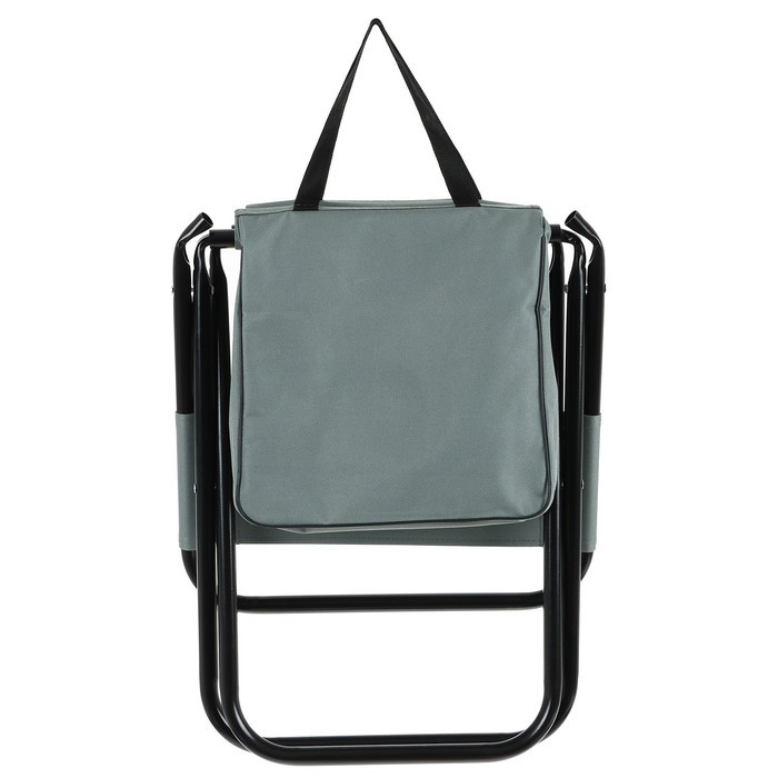 Стул туристический с сумкой, р. 24 х 26 х 60 см, до 60 кг, цвет серый - фото 3 - id-p199594513