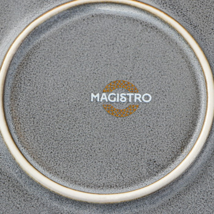 Тарелка фарфоровая десертная Magistro Urban, d=18,5 см, цвет серый - фото 7 - id-p199592548