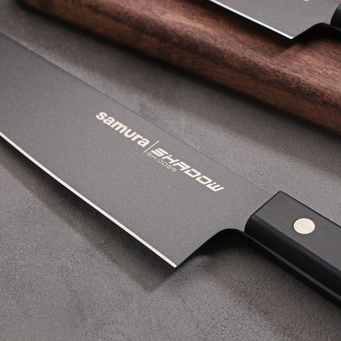 Набор ножей Samura SHADOW, 2 шт, лезвие: 12 см, 20,8 см - фото 2 - id-p199596415