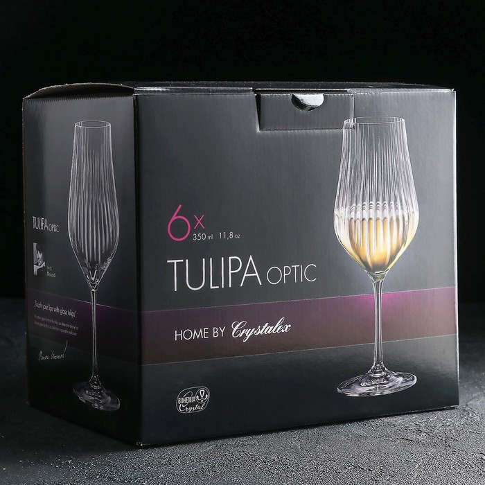 Набор бокалов для вина «Тулипа», 350 мл, 6 шт - фото 2 - id-p199589847