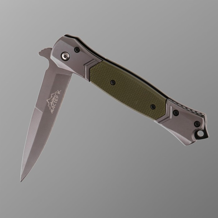 Нож складной "Кинжал", зеленый, клинок 9 см - фото 3 - id-p199594737