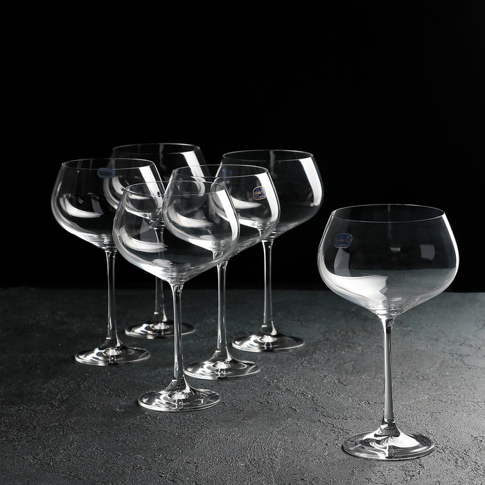 Набор бокалов для вина Bohemia Crystal «Меган», 500 мл, 6 шт - фото 1 - id-p199589862