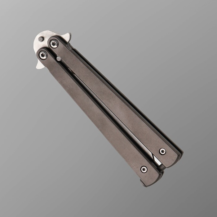 Нож-бабочка "Кавалер" сталь - 420, рукоять - сталь, 19 см - фото 3 - id-p199594746