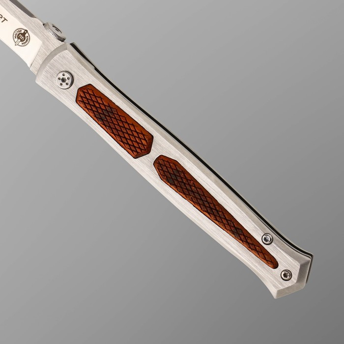 Нож складной, "Стилет" сталь 440, рукоять - сталь, 22 см - фото 2 - id-p199594750