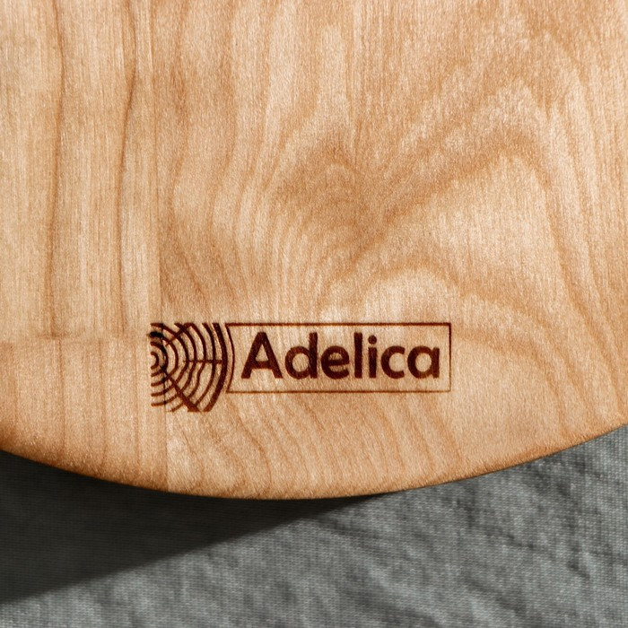 Доска разделочная для подачи и сервировки Adelica «Олимп», d=20×1,8 см, берёза - фото 6 - id-p199591811